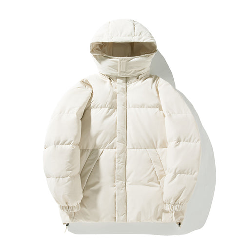Unisex Daunenoptik-Kapuzenparka mit hohem Kinnschutz, verdecktem Reißverschluss und Tunnelzug Echo Archiv