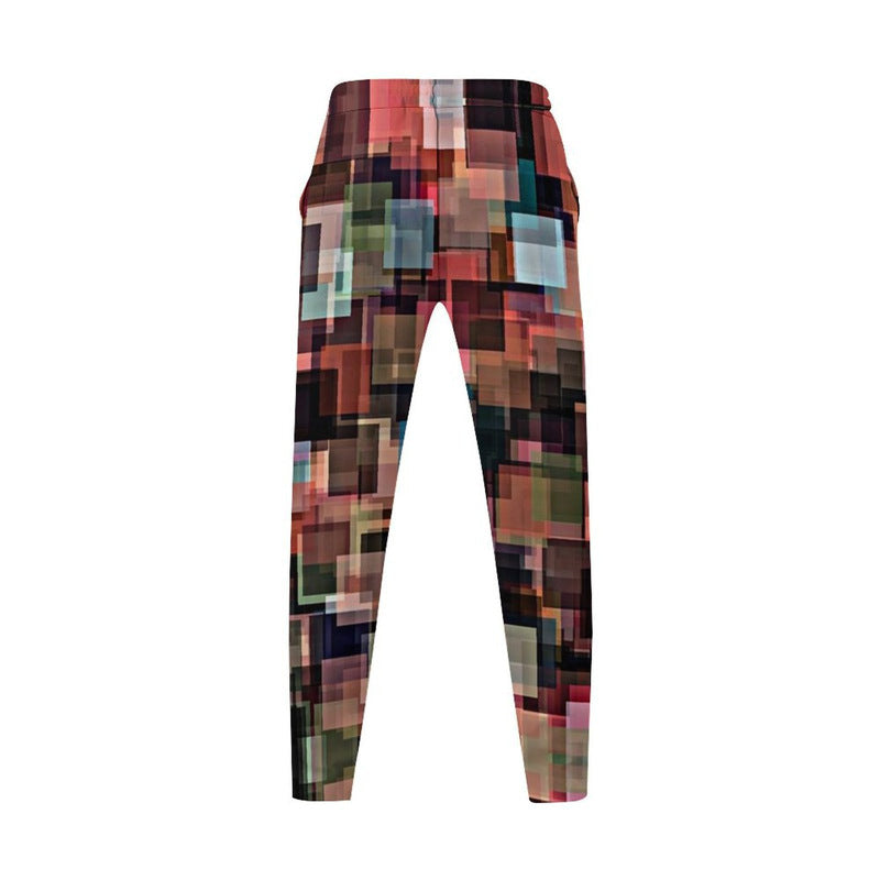 Herren Freizeit-Hose mit geometrischem Design und elastischem Bund Echoarchiv