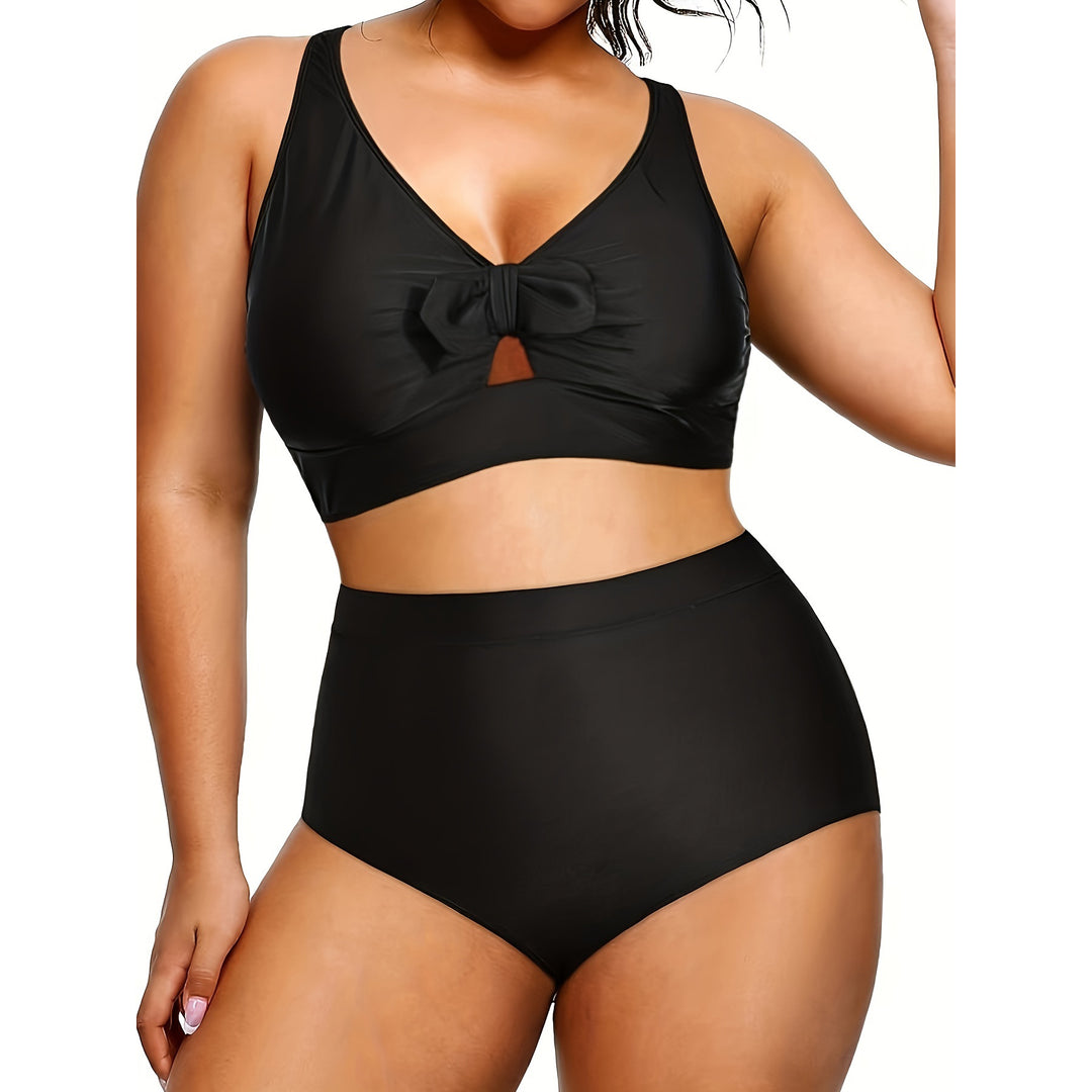 Damen Hochtailliertes Bikini-Set mit modischem Cut-Out Echo Archiv