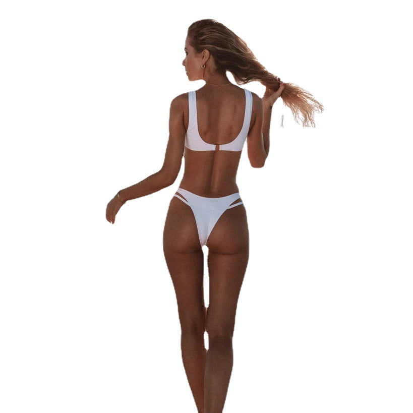 Damen Extravagantes Badeoberteil mit Cut-Outs Echo Archiv