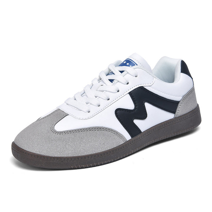 Unisex nan urbaner Tennis-Sneaker mit Veloursleder-Overlays gepolstertem Fersenkragen und vulkanisierter Gummisohle Echo Archiv