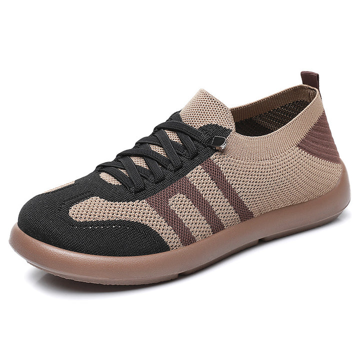 Damen nan atmungsaktiver Strick-Sneaker mit nahtlosem Sockenschaft, verstärkter Zehenkappe und flexibler EVA-Laufsohle Echo Archiv