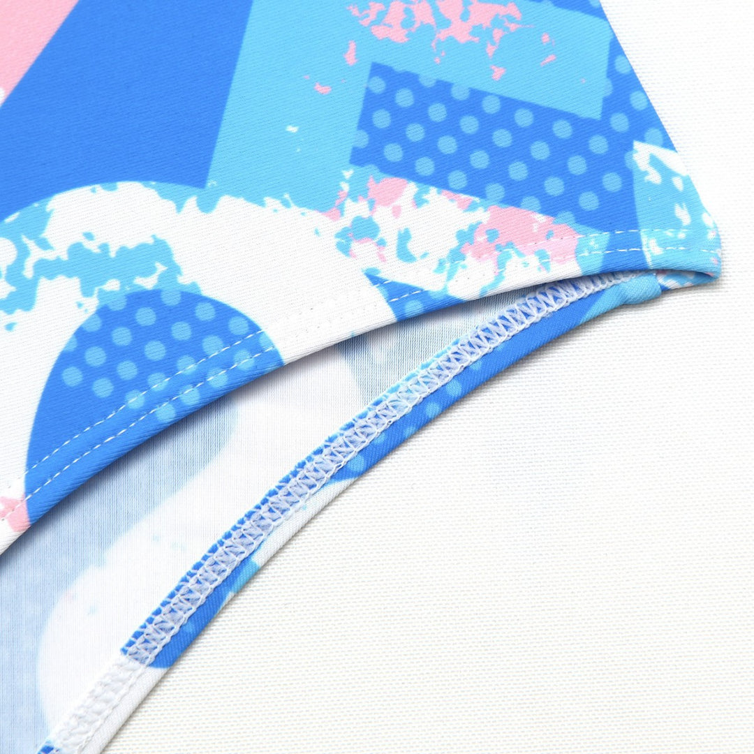 Damen Sportlicher Hochgeschnittener Einteiler mit grafischem Design Echo Archiv