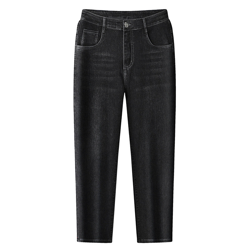 Damen High‑Waist Cropped Slim‑Tapered Jeans mit Stretch und Five‑Pocket‑Design Echo Archiv