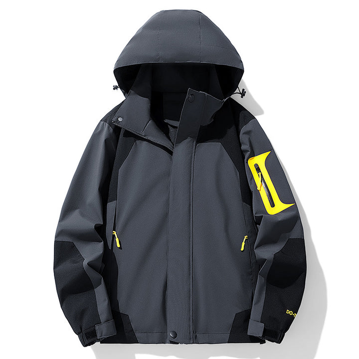 Herren Technische Outdoorjacke mit verstellbarem Kapuzenkragen Echo Archiv