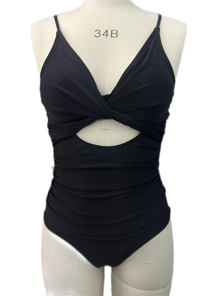 Damen Eleganter Einteiler-Badeanzug mit modischem Cut-Out Echo Archiv