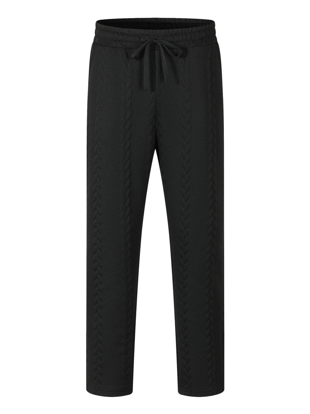 Herren Freizeitliche Stretch-Hose mit Kordelzug und strukturiertem Design Echoarchiv