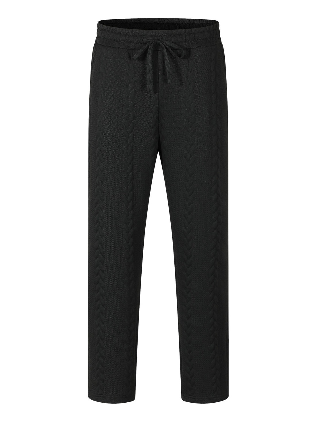 Herren Freizeitliche Stretch-Hose mit Kordelzug und strukturiertem Design – Sorevano