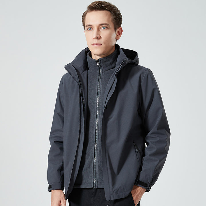 Damen leichte wasserabweisende Freizeit-Outdoorjacke mit verstellbarer Kapuze und verdecktem Reißverschluss Echo Archiv