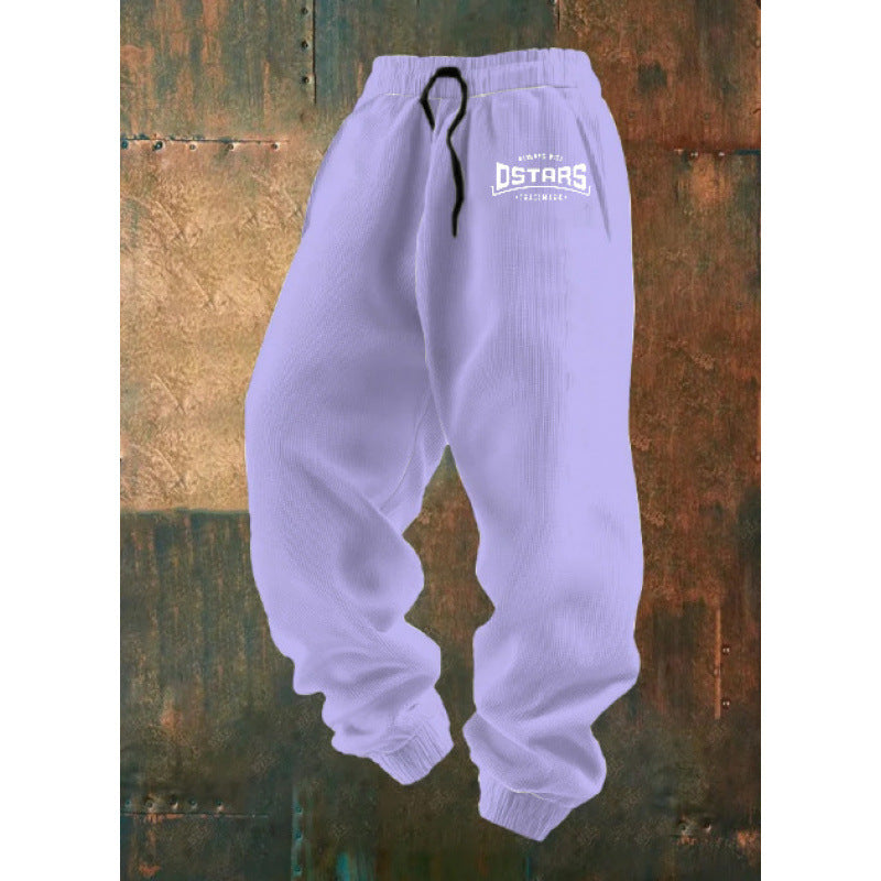 Damen Bequeme Freizeithose mit kreativem Druck Echoarchiv