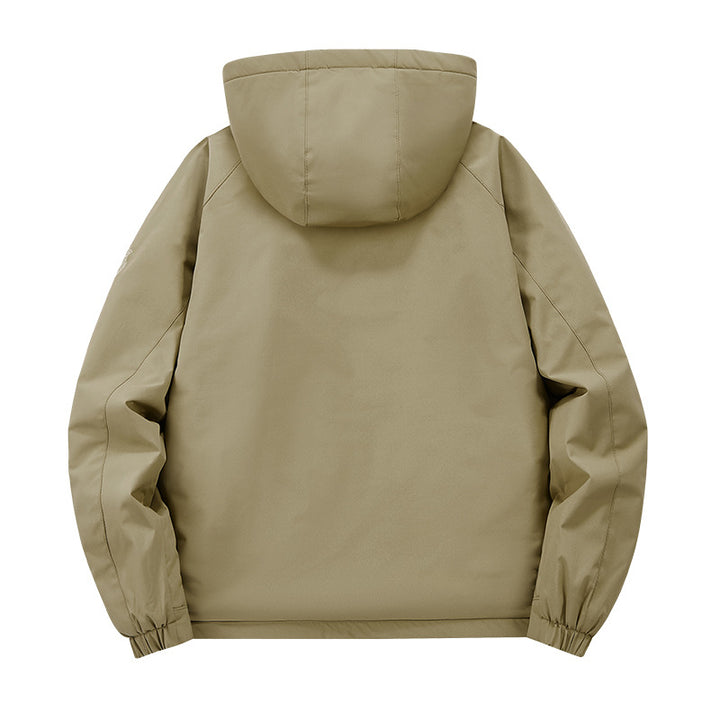 Herren nan multifunktionale Softshell-Tacticaljacke mit versteckter Kapuze, vertikaler Brusttasche und atmungsaktivem Fleecefutter Echo Archiv