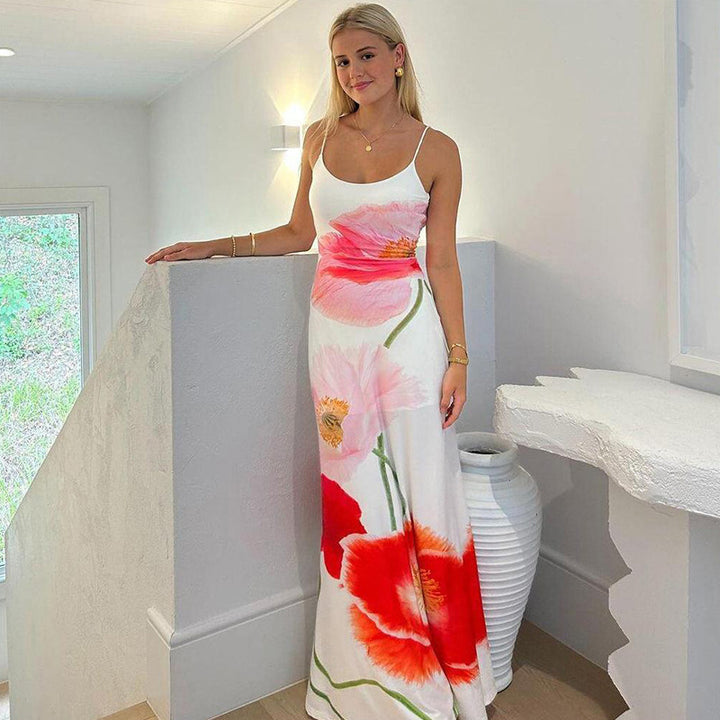 Damen Maxikleid mit floralem Muster Echo Archiv