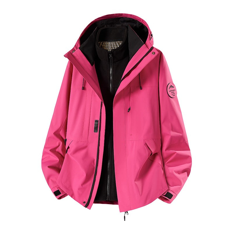 Herren Wetterfeste technische Softshell‑Trekkingjacke mit Kapuze und isolierendem Inneneinsatz Echo Archiv