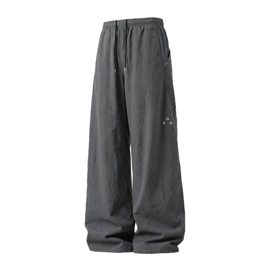 Unisex Weite Leinenmix-Freizeit-Hose mit elastischem Bund und Tunnelzug Echo Archiv