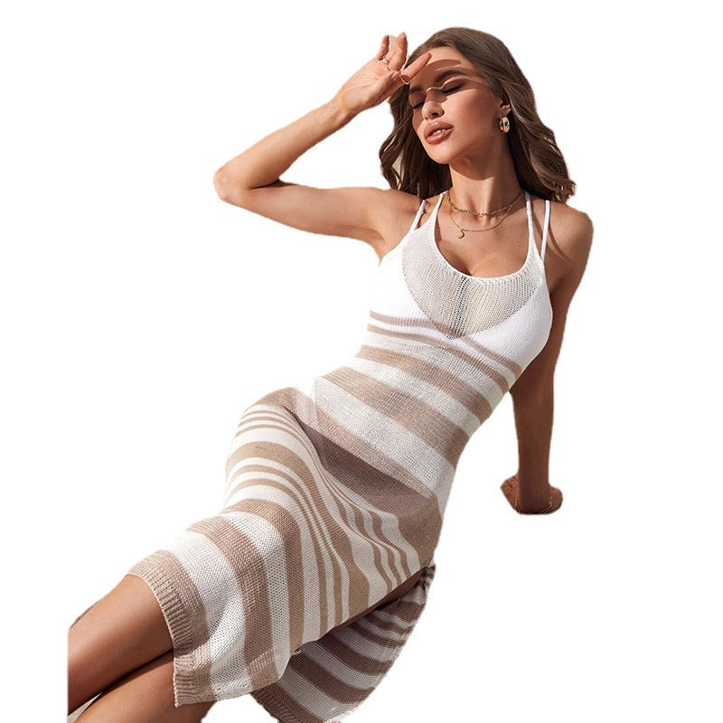 Damen Strickkleid mit seitlichen Schlitzen Echo Archiv