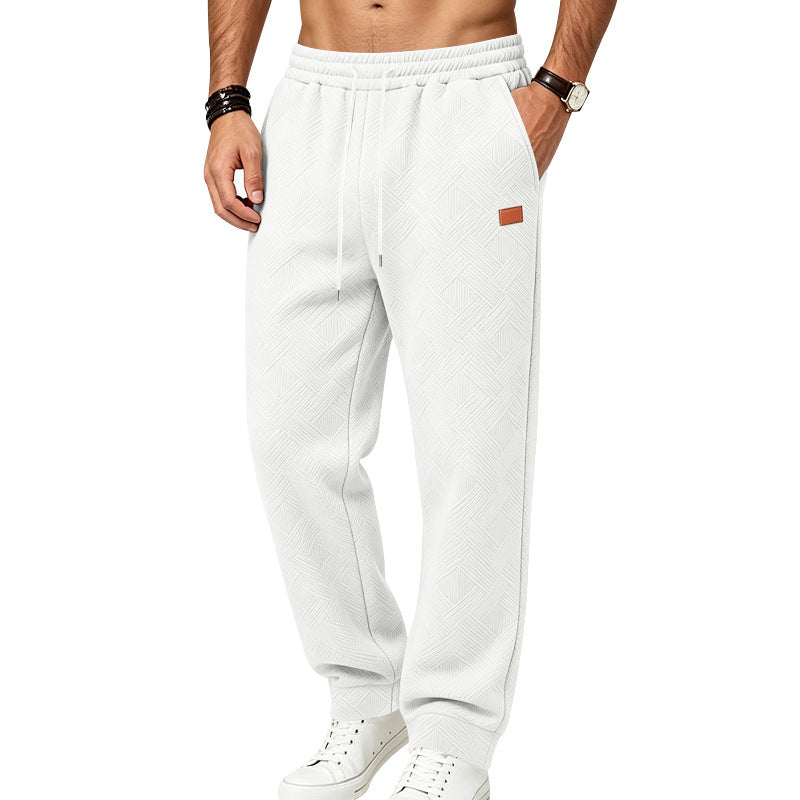 Herren Texturierte Jogginghose mit elastischem Bund und Kordelzug Echoarchiv