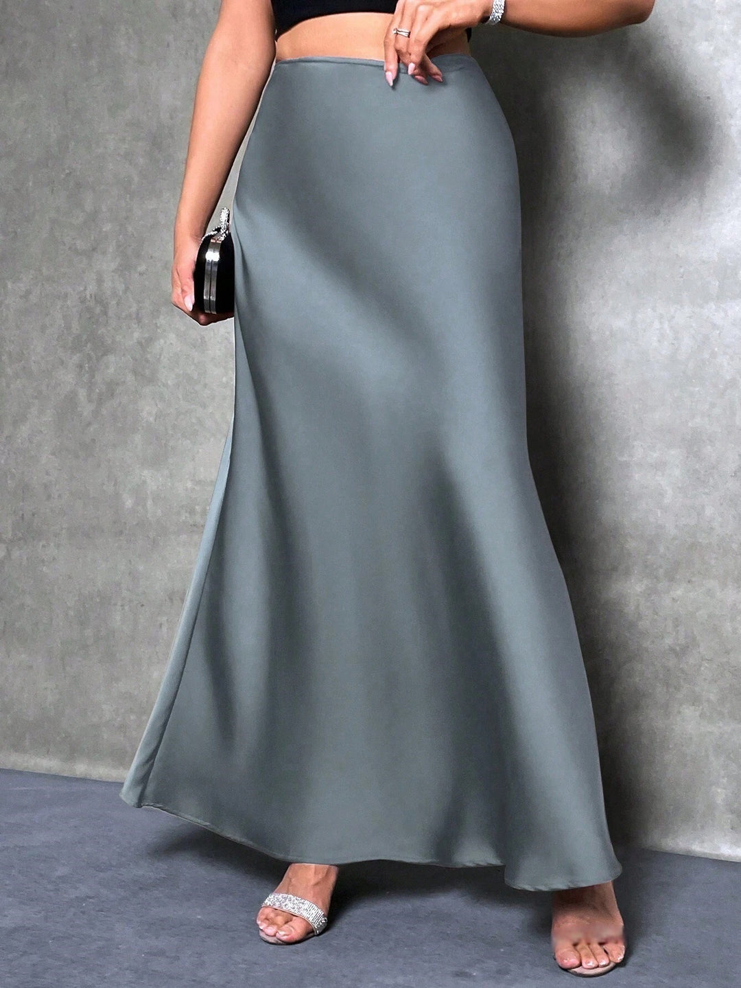 Damen Maxirock mit fließendem Schnitt und elegantem Fall Echo Archiv