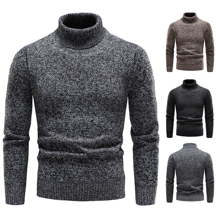 Herren Rollkragenpullover aus weicher Strickware Echoarchiv