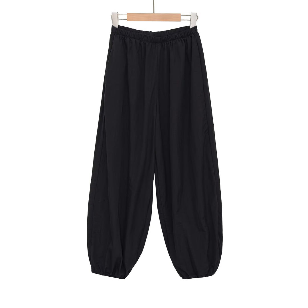 Damen Sportliche Sweatpants mit elastischem Bund und weiten Beinen Echo Archiv