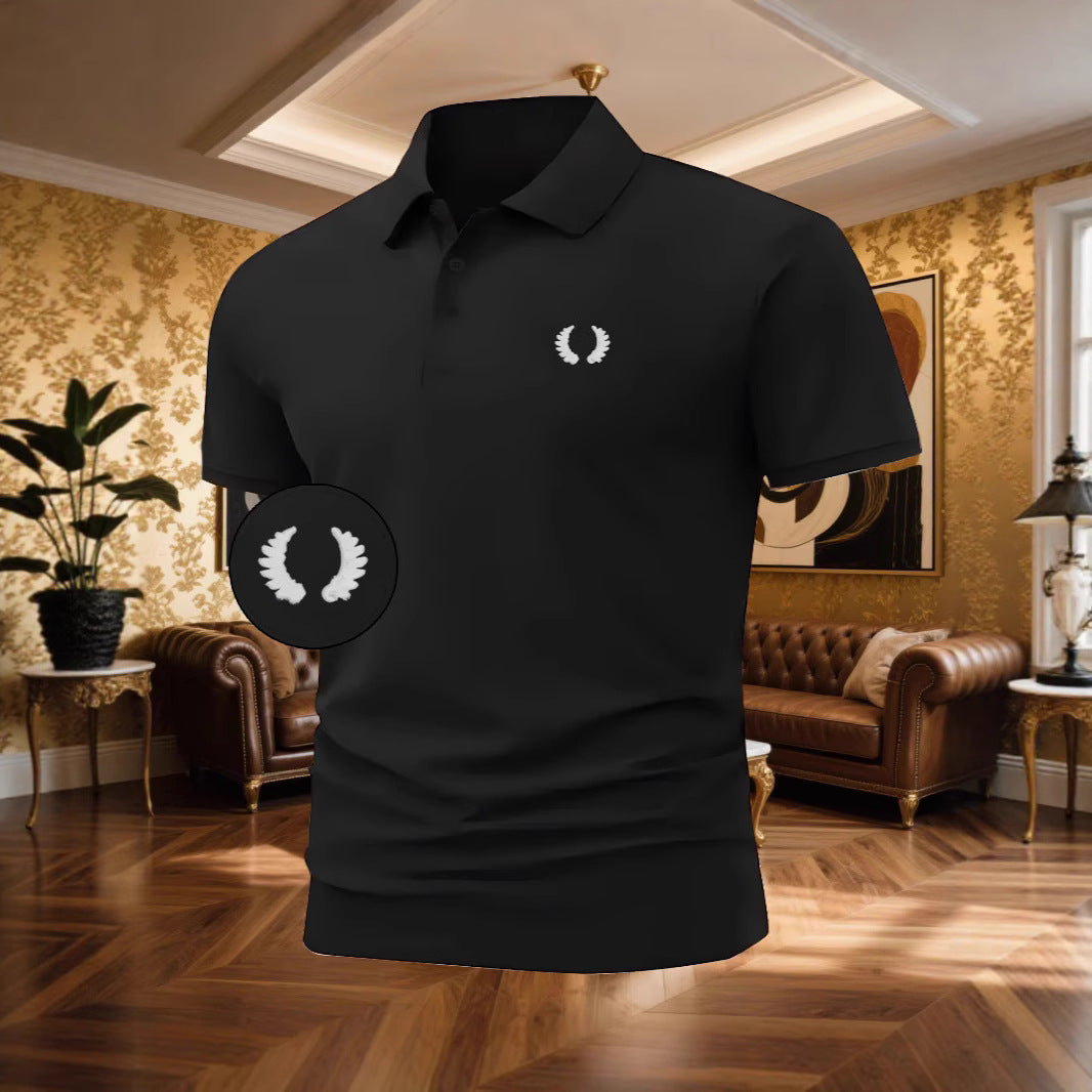 Herren Poloshirt mit klassischem Design und atmungsaktivem Stoff Echoarchiv