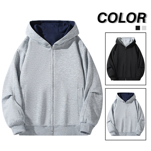 Herren Modische Kapuzenjacke mit hohem Kragen Echoarchiv