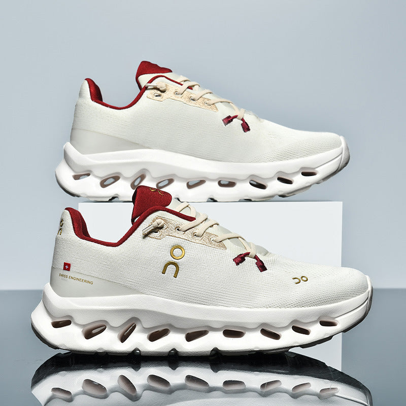 Unisex leichte Performance-Laufschuhe mit Hohlkammer-Zwischensohle und nahtlosem Strickoberteil – Tavélo