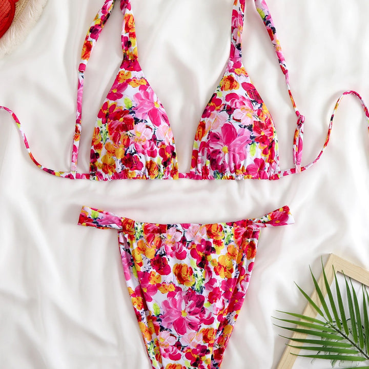 Damen Triangel-Bikini-Set mit modischem Tiermuster Echo Archiv