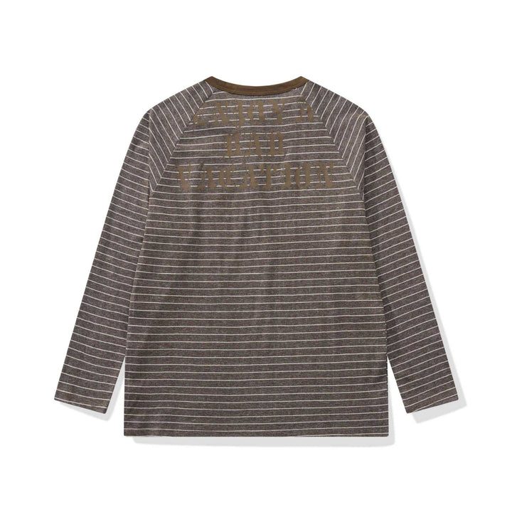 Herren Longsleeve-Henley mit Raglanärmeln und Knopfleiste Echoarchiv