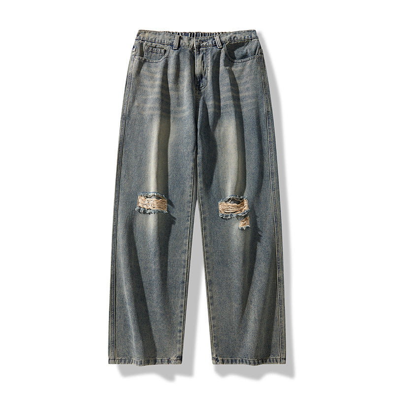 Herren Lässige Distressed Jeans Echoarchiv