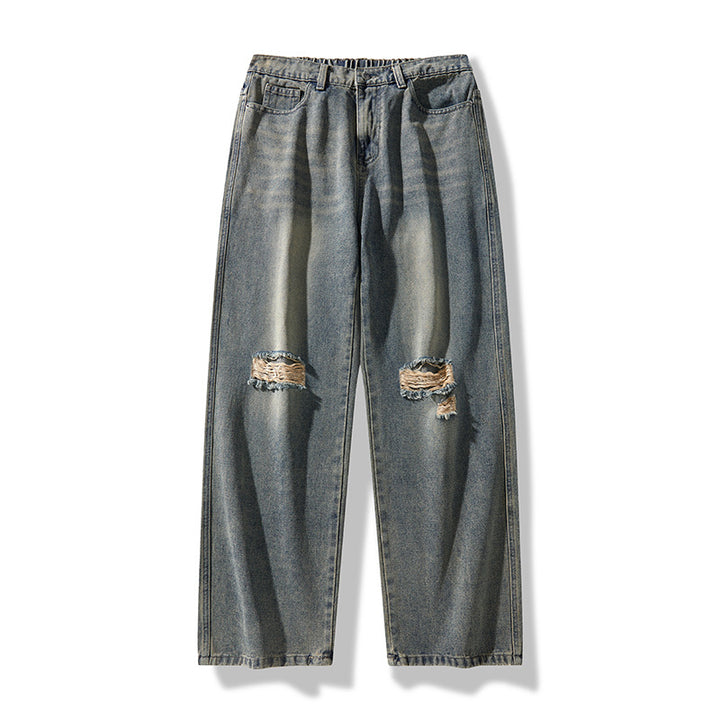 Herren Lässige Distressed Jeans Echoarchiv