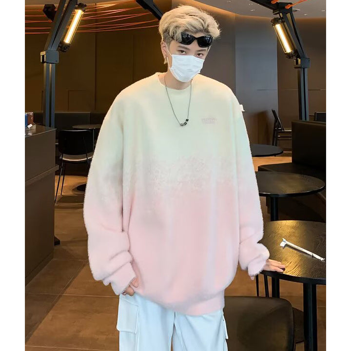 Herren Oversized Fleece-Pullover Echoarchiv