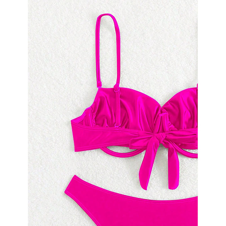 Damen Triangel-Bikini mit Balkonoberteil und hohem Beinausschnitt Echo Archiv