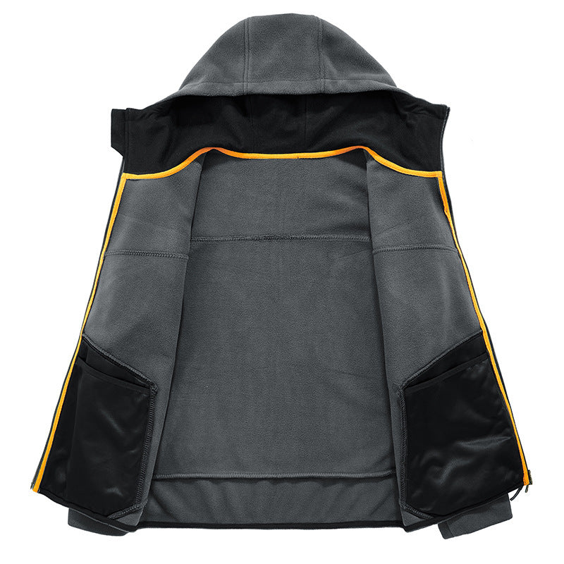 Herren Fleecejacke mit ergonomischer Passform und praktischen Reißverschlusstaschen Echoarchiv