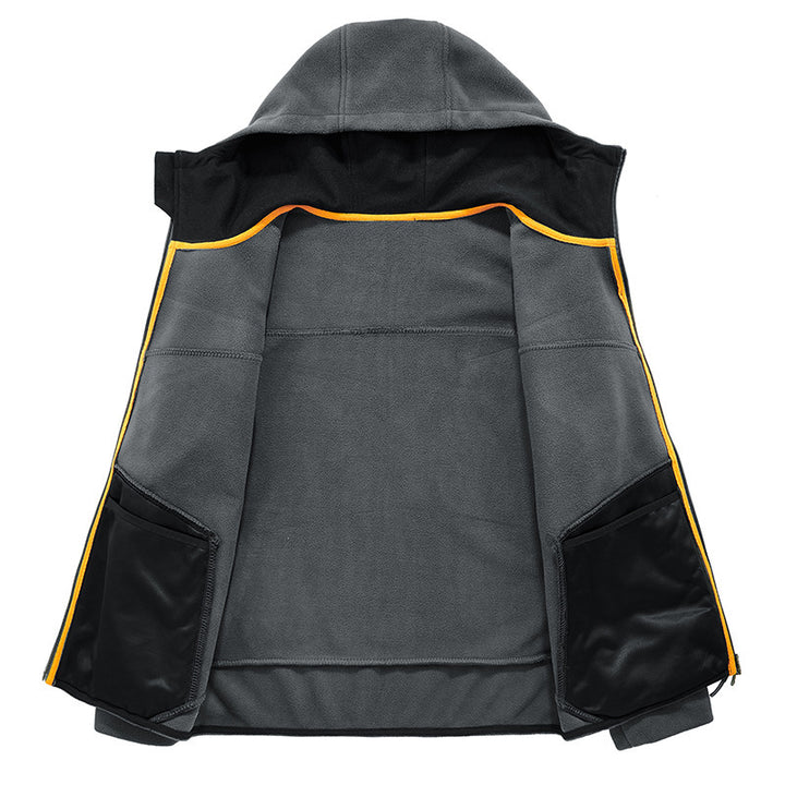 Herren Fleecejacke mit ergonomischer Passform und praktischen Reißverschlusstaschen Echoarchiv