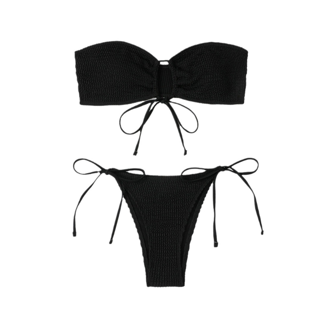 Damen Bandeau-Bikini mit verspieltem Bindeknoten Echo Archiv