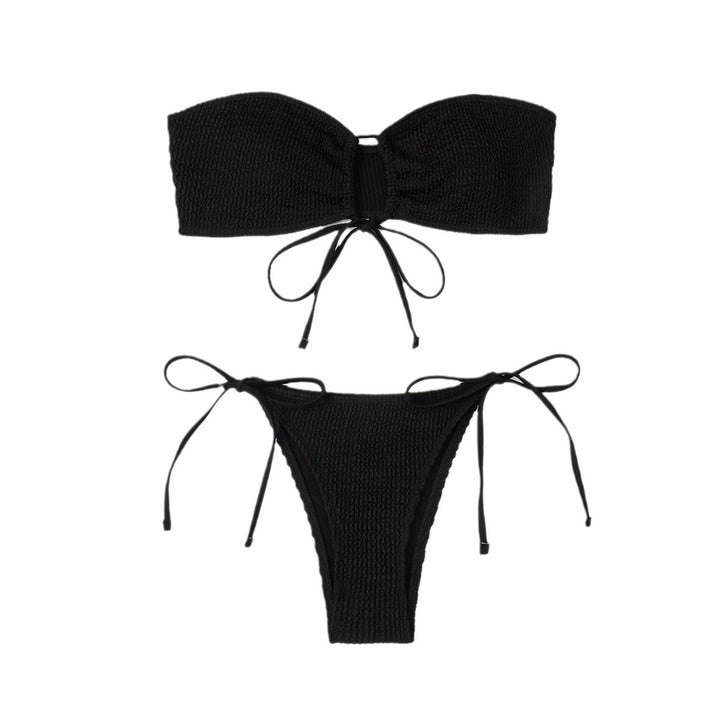 Damen Bandeau-Bikini mit verspieltem Bindeknoten Echo Archiv