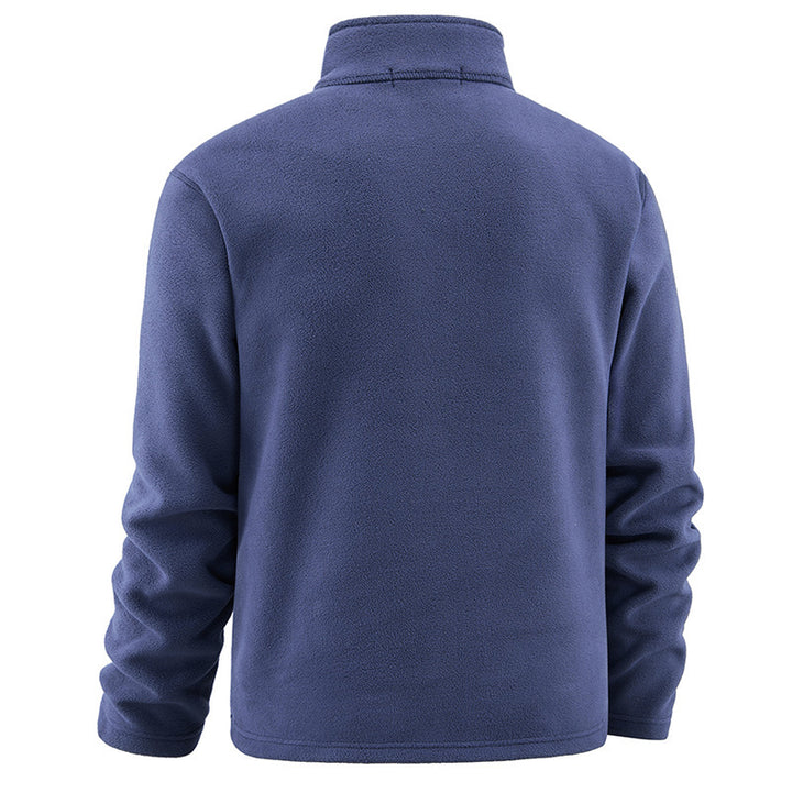Herren Fleece-Pullover mit Troyer-Kragen und halbem Reißverschluss aus weichem Microfleece Echo Archiv