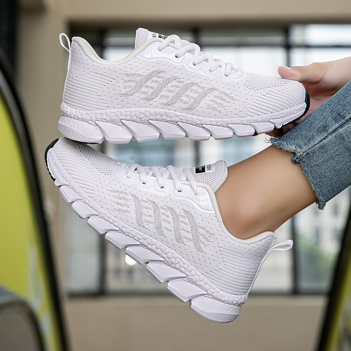 Damen nan nahtlose Strick-Laufschuhe mit viskoelastischem Komfort-Fußbett und segmentierter Flexlaufsohle Echo Archiv
