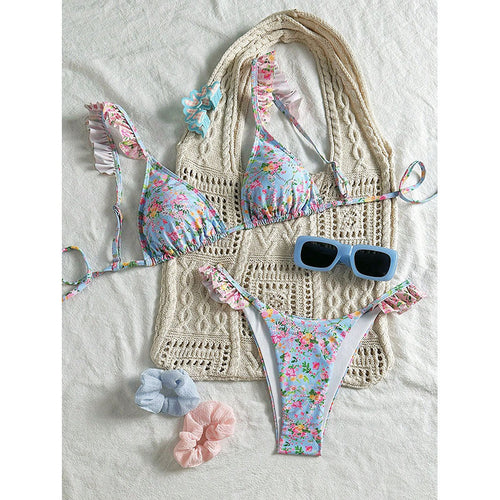 Damen floraler Bikini Echo Archiv