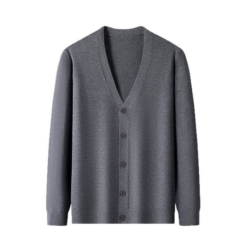 Herren elegante Strickjacke mit V-Ausschnitt Echoarchiv
