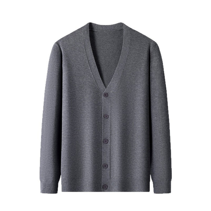 Herren elegante Strickjacke mit V-Ausschnitt Echoarchiv