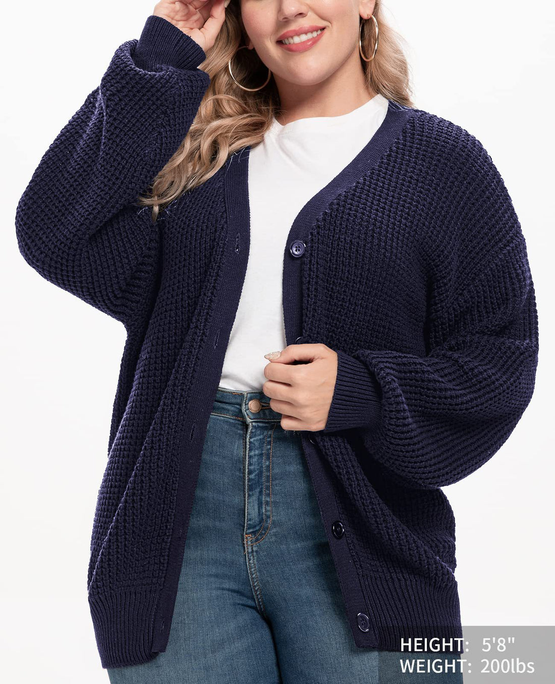 Damen Grobstrick Cardigan – Veloura