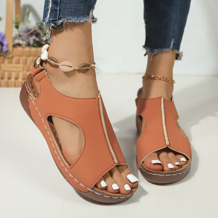 Damen Sportlich-elegante Komfort-Sandalen mit gepolstertem Fußbett und verstellbaren Klettverschlüssen – Sorelia
