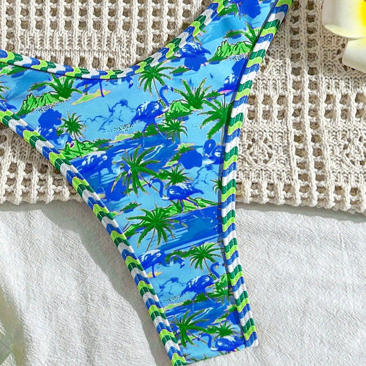 Damen Hochwertiger Triangel-Bikini mit maritimem Motiv Echo Archiv
