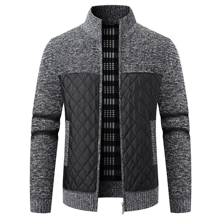 Herren modische Übergangsjacke mit strukturiertem Design und isolierendem Innenfutter Echoarchiv