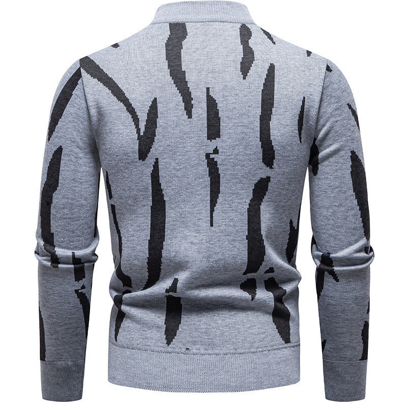 Herren modischer Pullover mit grafischem Muster Echoarchiv