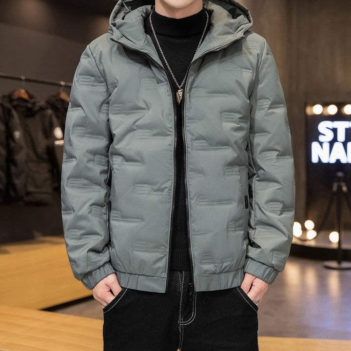 Herren isolierte Übergangsjacke mit Kapuze und wasserdichten Eigenschaften Echoarchiv