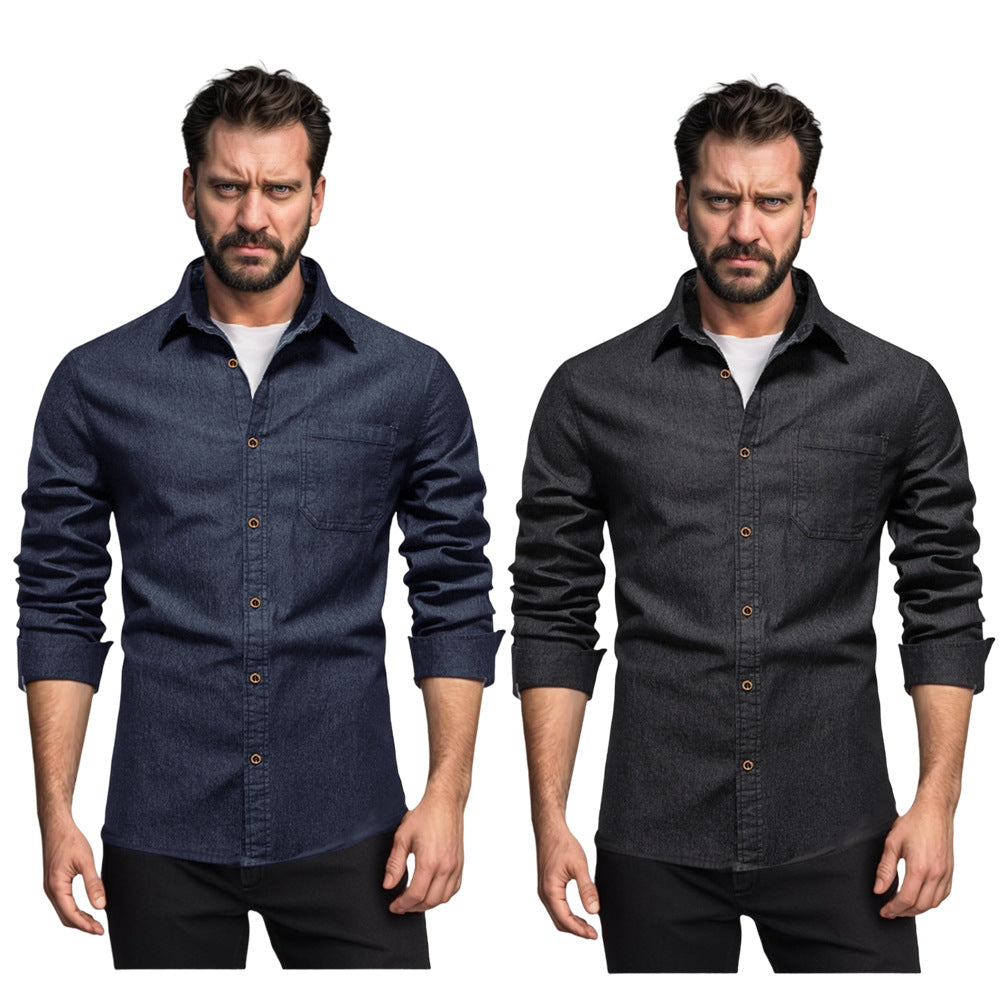 Herren Denim Hemd Echoarchiv