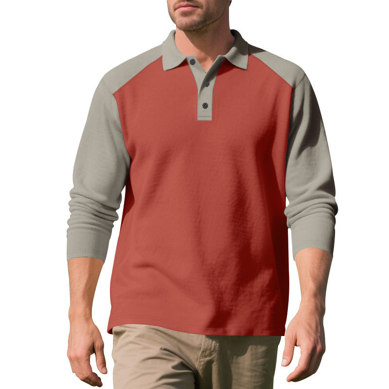 Herren Langarm-Poloshirt mit sportlichem Raglan-Design und komfortabler Passform Echoarchiv