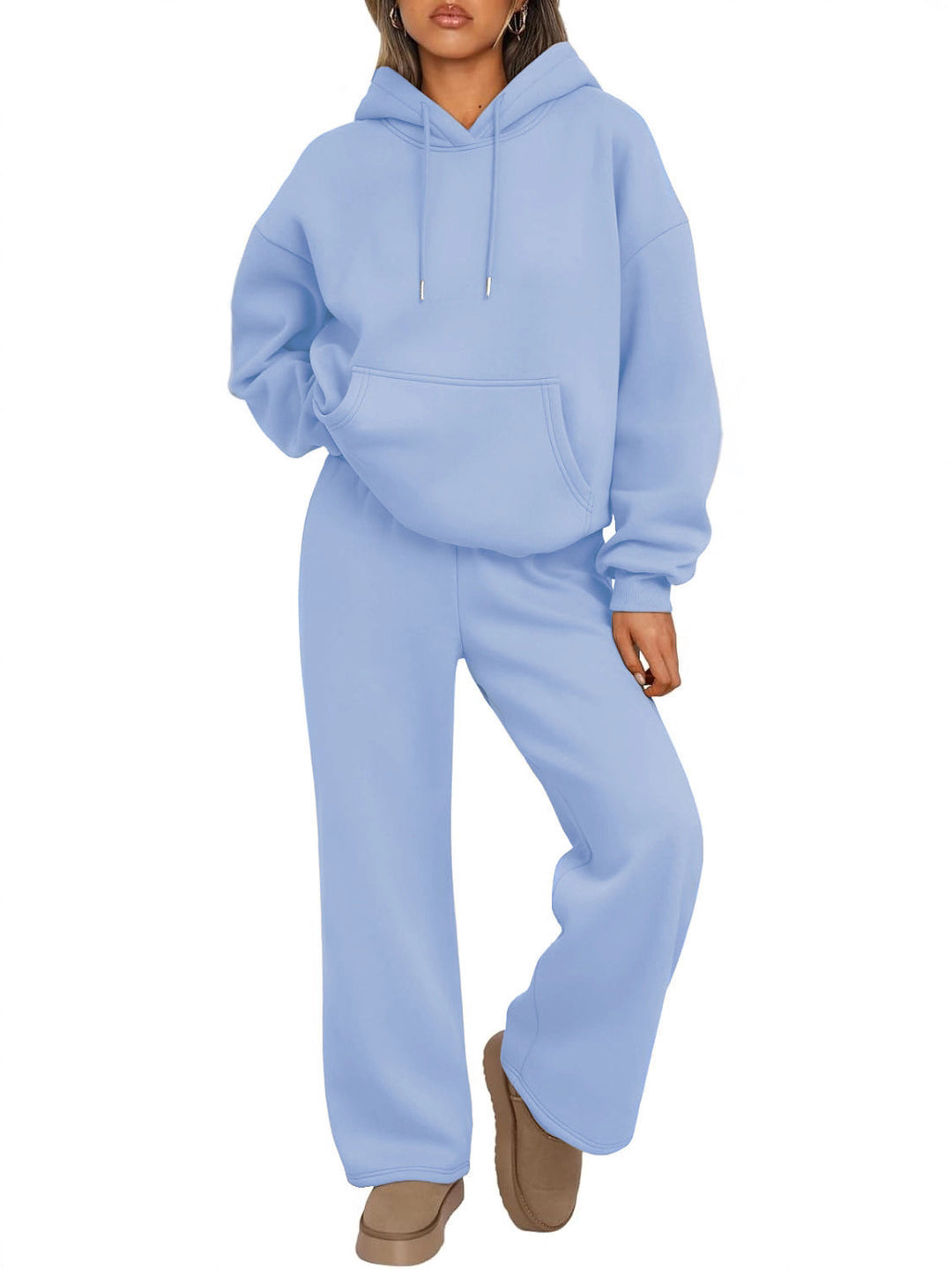 Unisex minimalistischer Kapuzenpullover aus French-Terry mit flachem Kordelzug und verstärkter Nackenpasse Echo Archiv